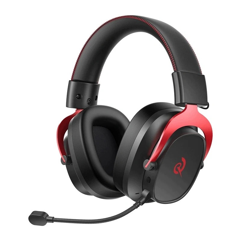 QCY Heroad VT200 Over-Ear Gaming Headphones 60h Work Black and Red Packaging status original