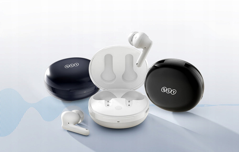 QCY T13 ANC2 Wireless In-Ear Headphones TWS Bluetooth 5.3 ANC White Packaging status original