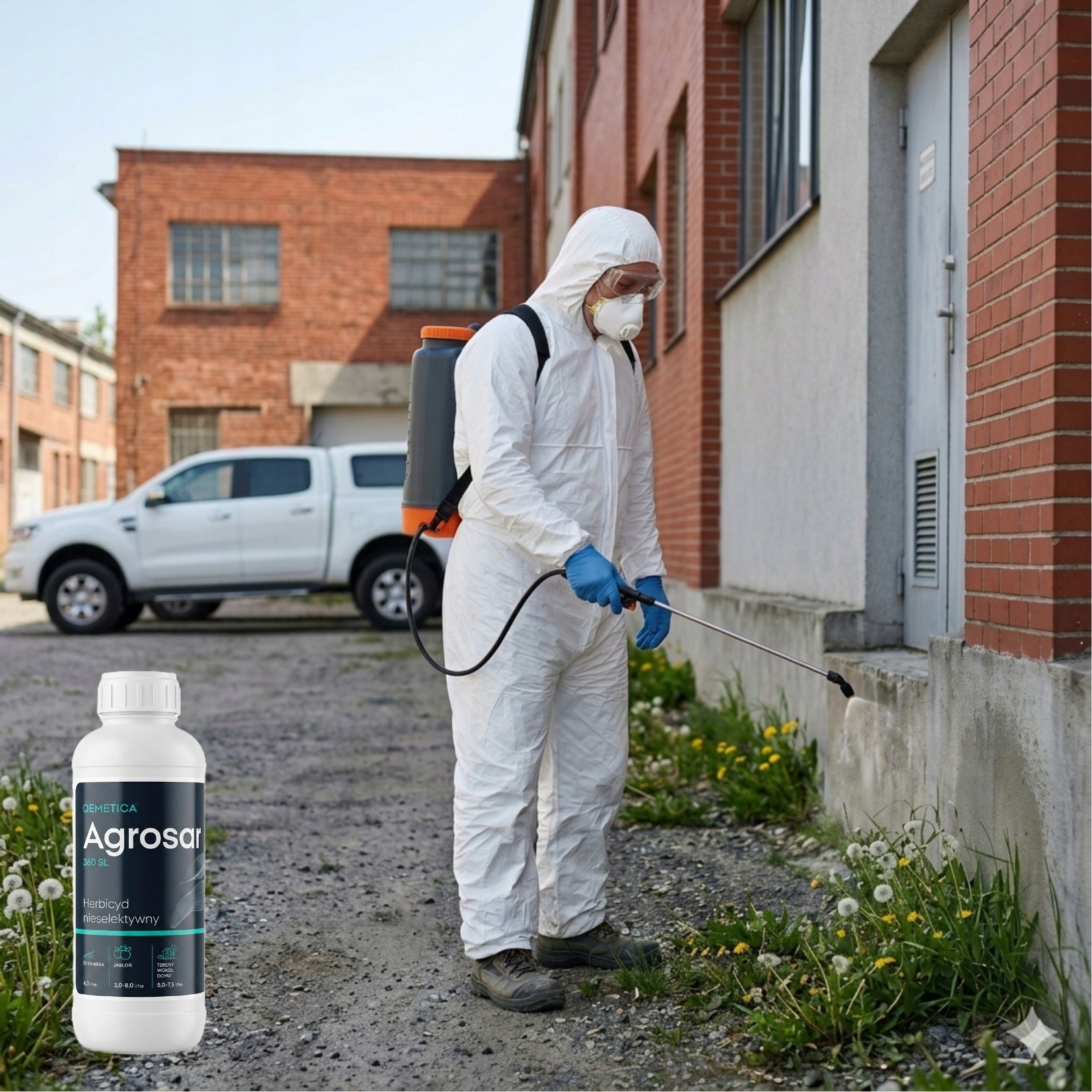 QEMETICA AGROSAR 360 SL Weed and Perz Remover Total Herbicide 1L Packaging status original