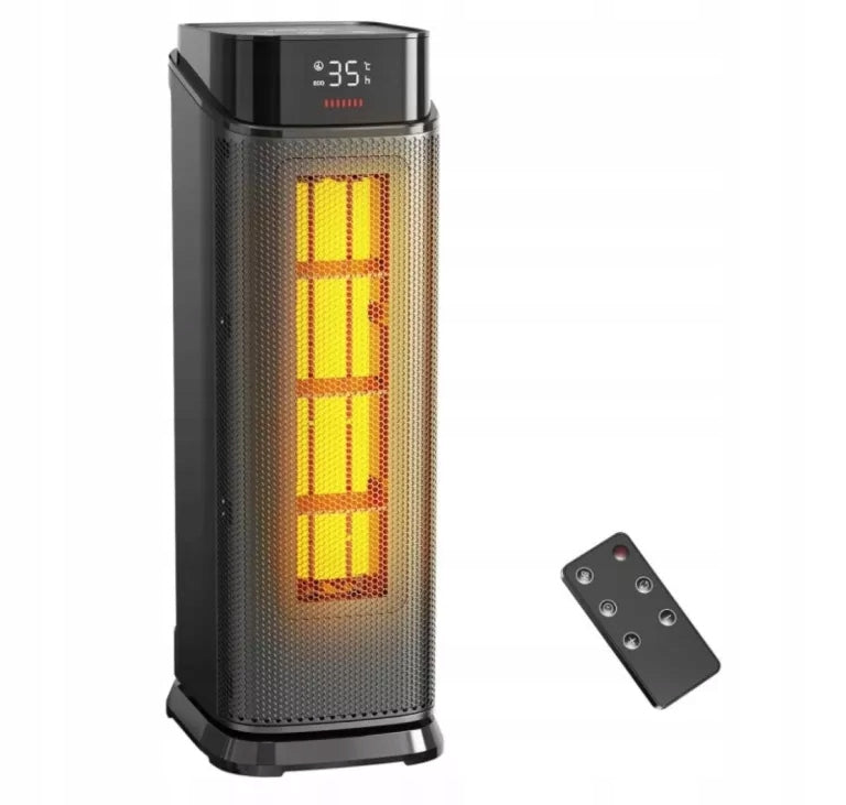 QEXREED 2000W ELECTRIC HEATER | SILENT | REMOTE CONTROL | TIMER | ECO