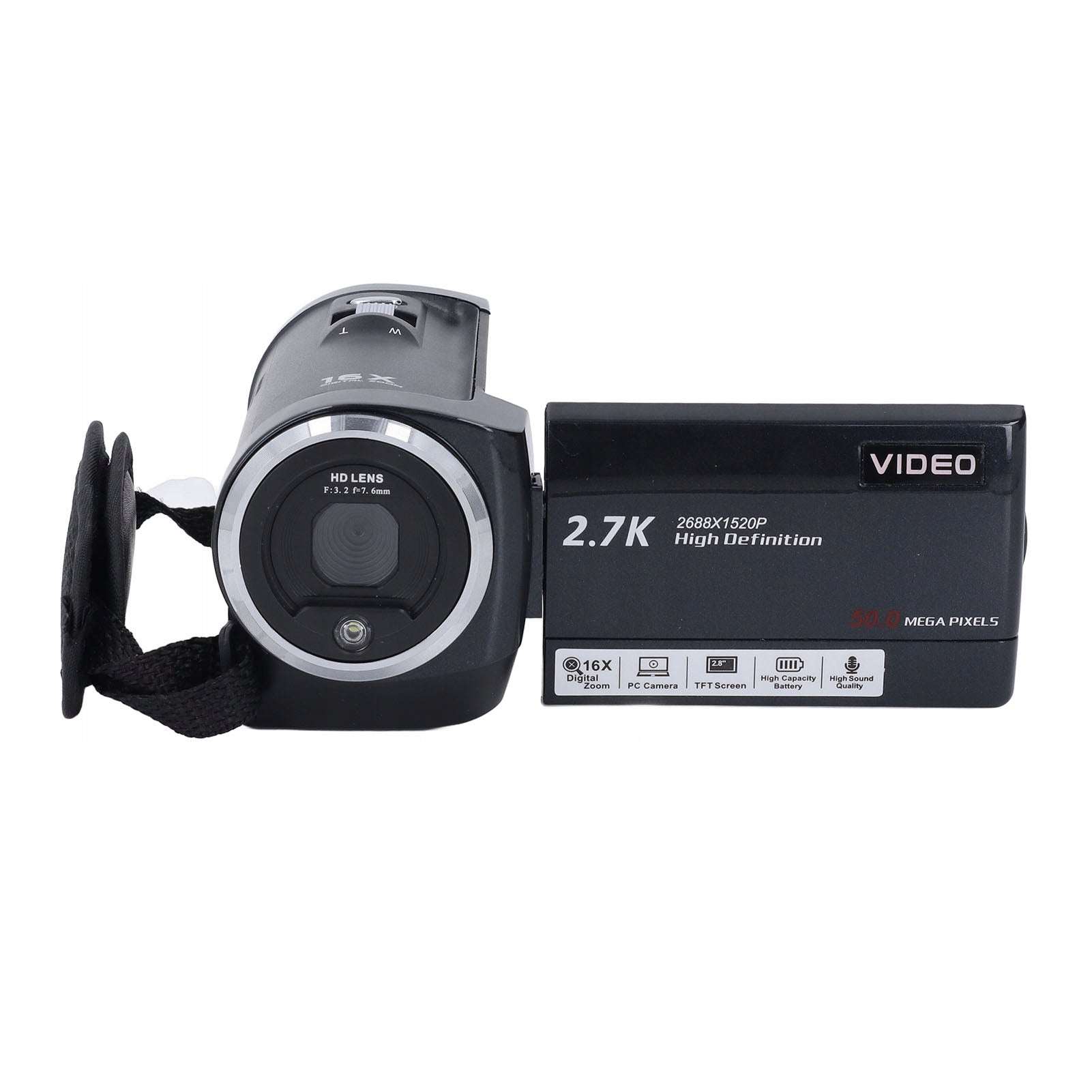 QHD 2.7K Video Camera 50mp 16x Digital Zoom Camera 270 Degree IM Screen Brand no brand