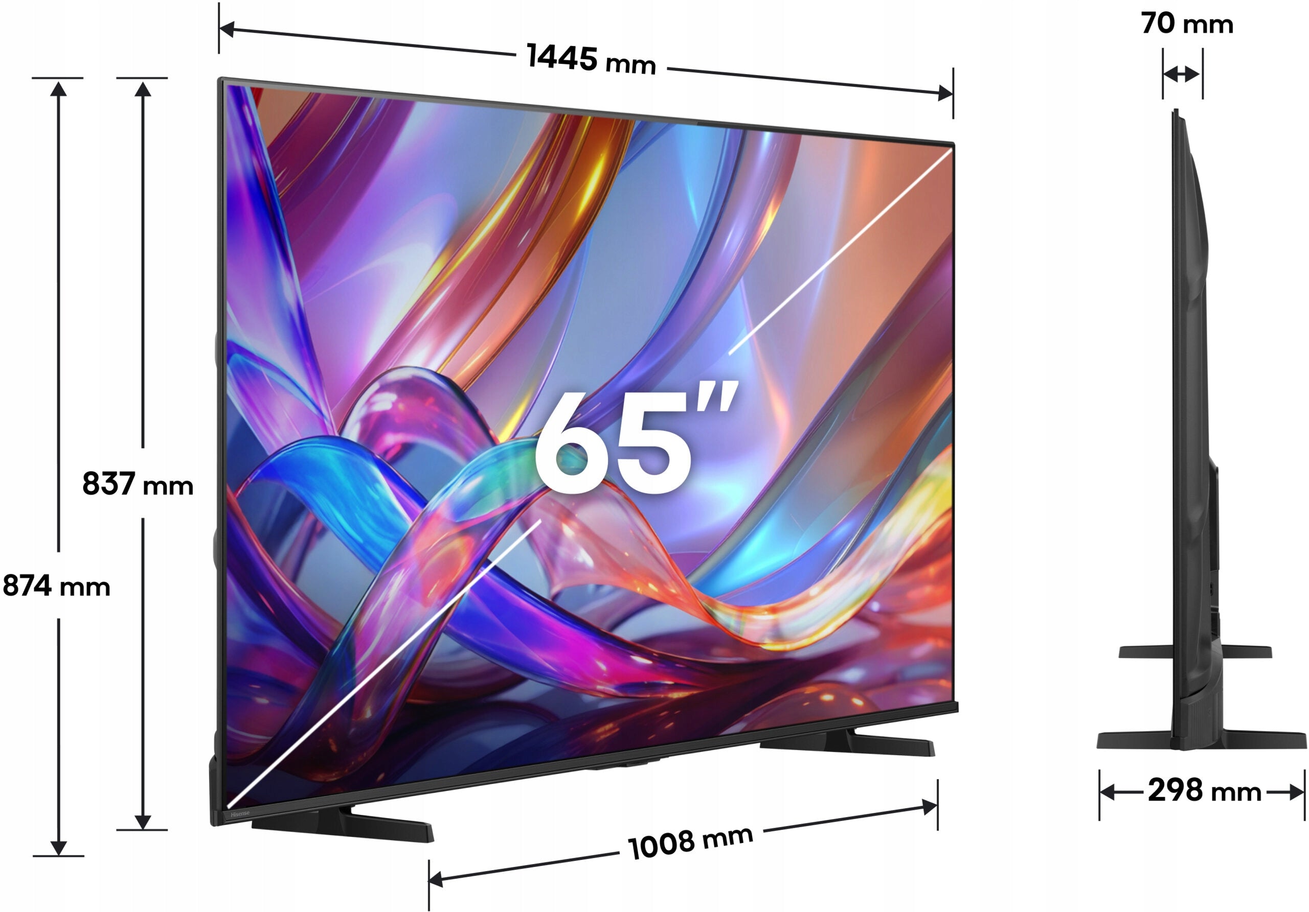 QLED TV Hisense 65E7S 65" 4K UHD black Manufacturer code 65E7S