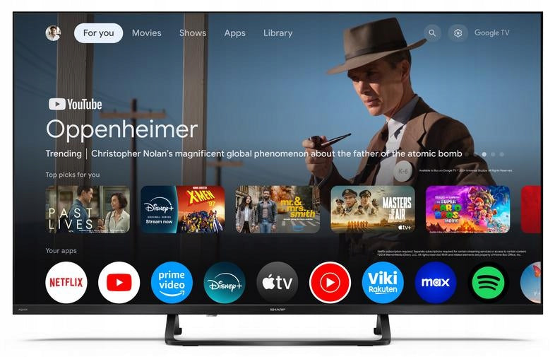 QLED TV SHARP 40HF3865E 40" FHD Google TV HDR10 Black Packaging status original