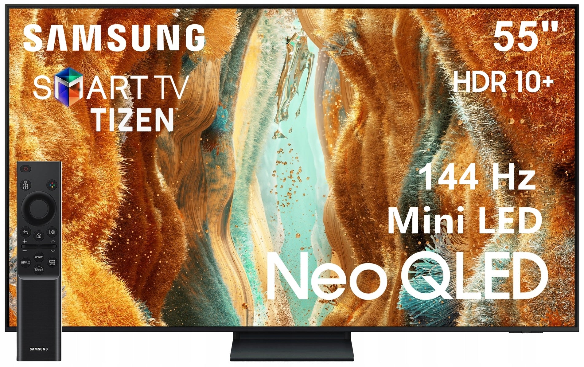 QLED TV Samsung QE55QN77FA Mini LED 55" 4K UHD Smart TV TIZEN 144 Hz