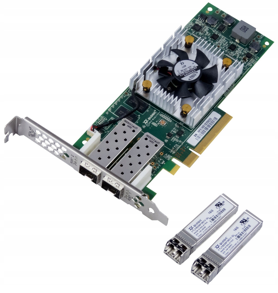 QLOGIC QLE2672-F DUAL PORT 16Gbps FC PCIe x8 Manufacturer Qlogic