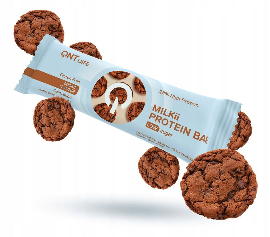 QNT LIIFE Milkii Protein Bar Gluten Free Protein Bar 28% Protein 60g Cakes