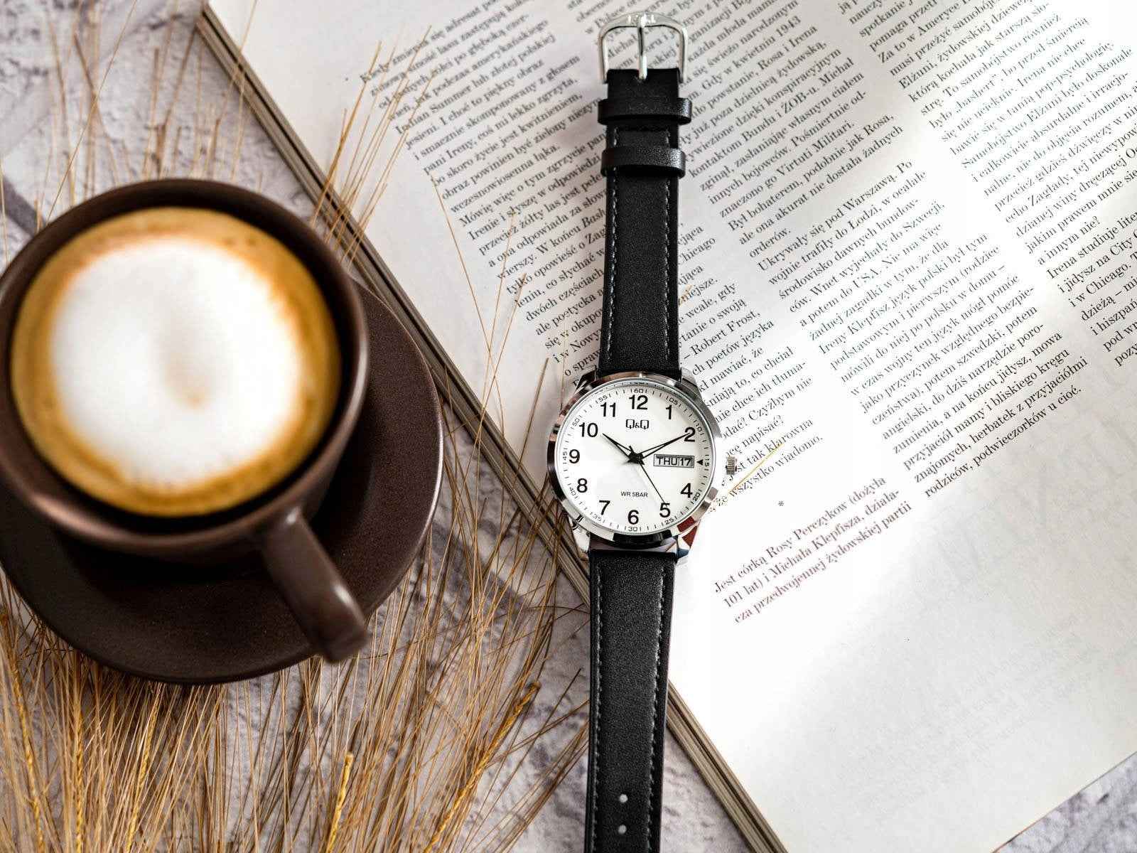 QQ MEN'S WATCH C32A-006PY CLASSIC ON BLACK STRAP WITH DATE Gender man