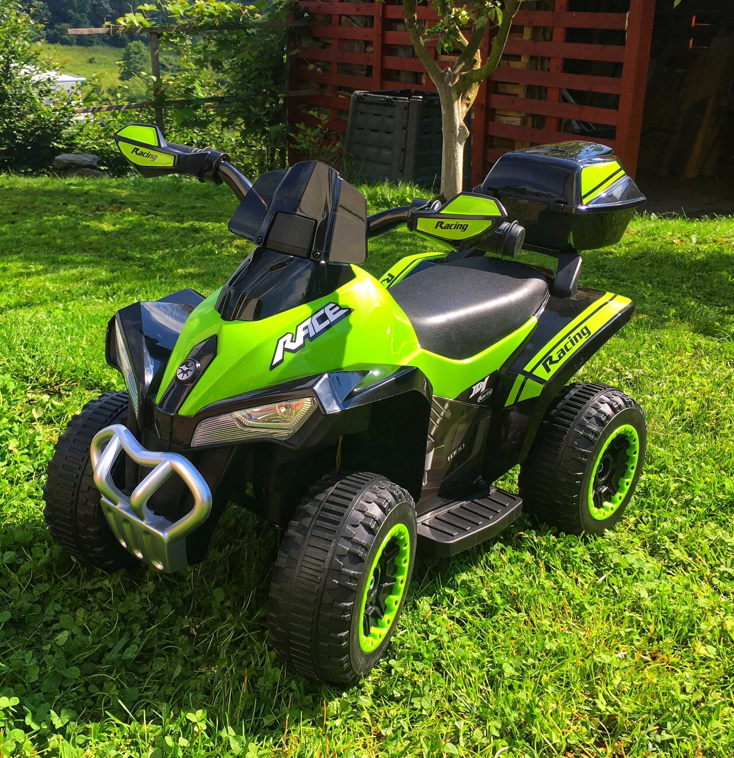 QUAD BATTERY FOR CHILDREN LED SOUNDS Manufacturer code QUAD-SX-3-ZIELONY