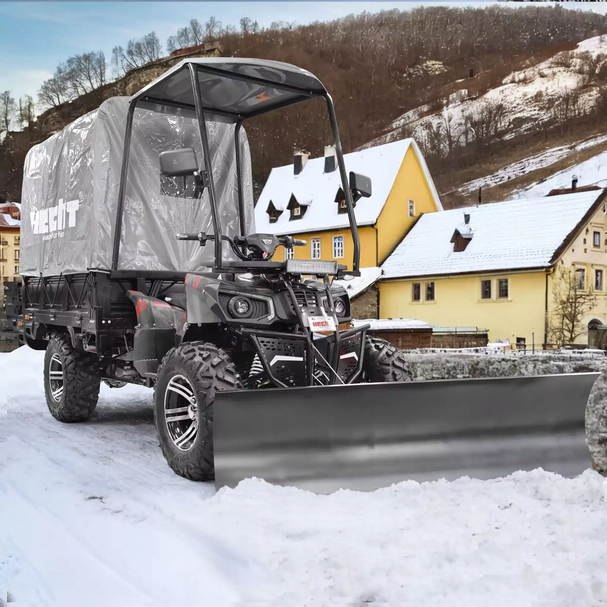 QUAD CARGO FREIGHT CORDLESS HECHT CARGO WINCH Engine 3000 W Brand Hecht