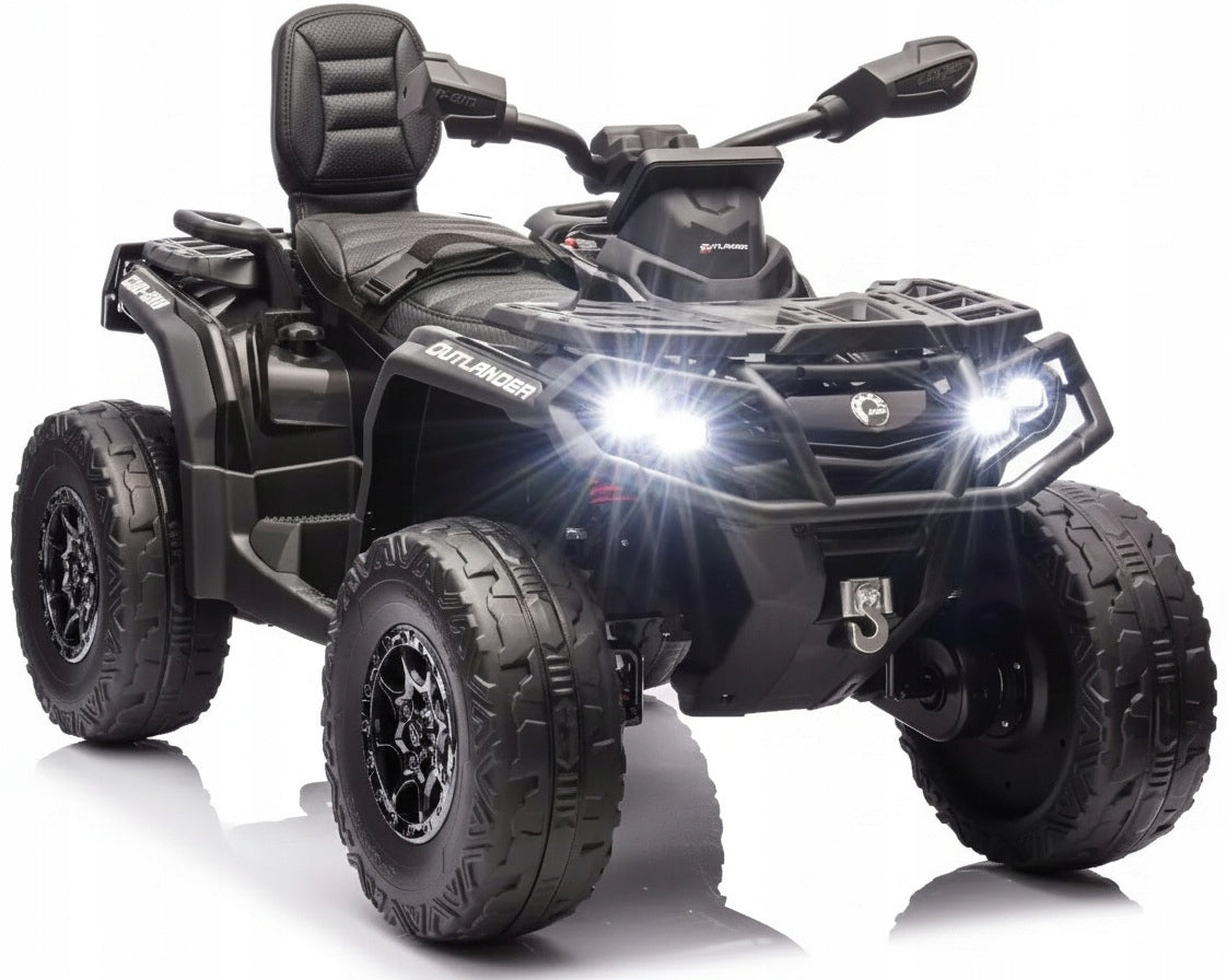 QUAD OUTLANDER 4x4 800 WAT - 24V, LEATHER, EVA, Auto battery 24v 7ah