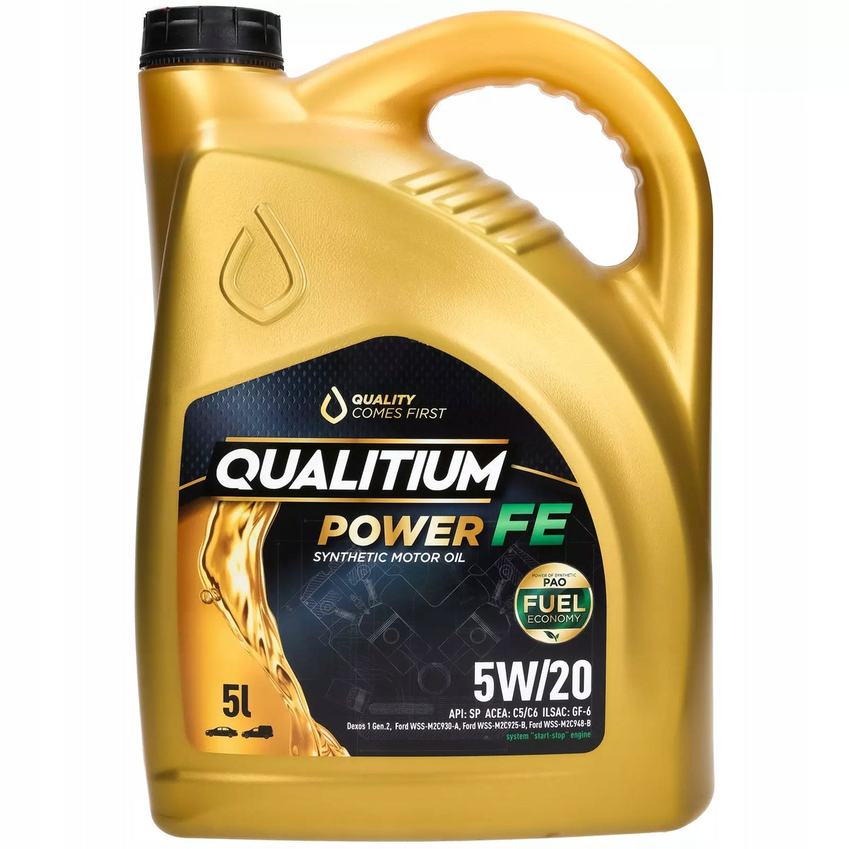 QUALITIUM OIL 5W-20 POWER FE 5L Packaging volume 5 l