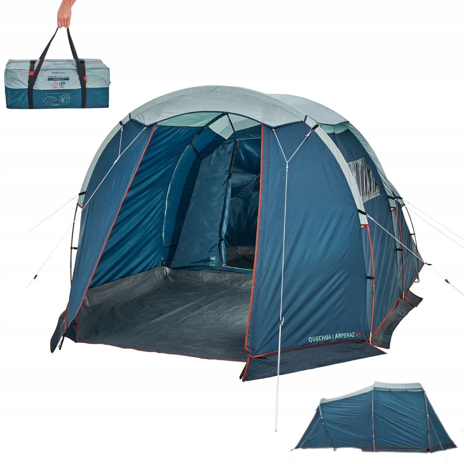 QUECHUA ARPENAZ 4.1 CAMPING TENT FOR 4 PEOPLE WITH VESTIBULE Manufacturer code 4456574