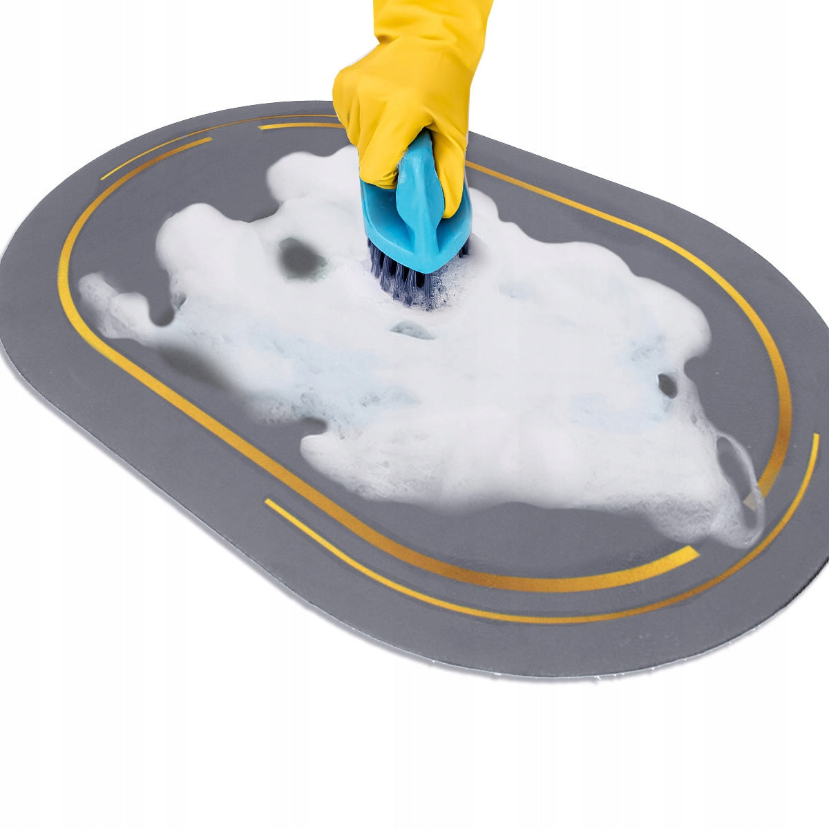 QUICK-DRYING BATHROOM MAT, ABSORBENT, ANTI-SLIP CARPET FOR THE BATHROOM Length 60 cm