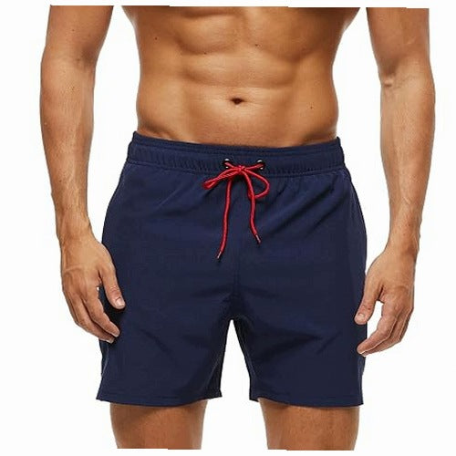 QUICK-DRYING MEN'S SWIM SHORTS WITH ZIP POCKET FOR MEN