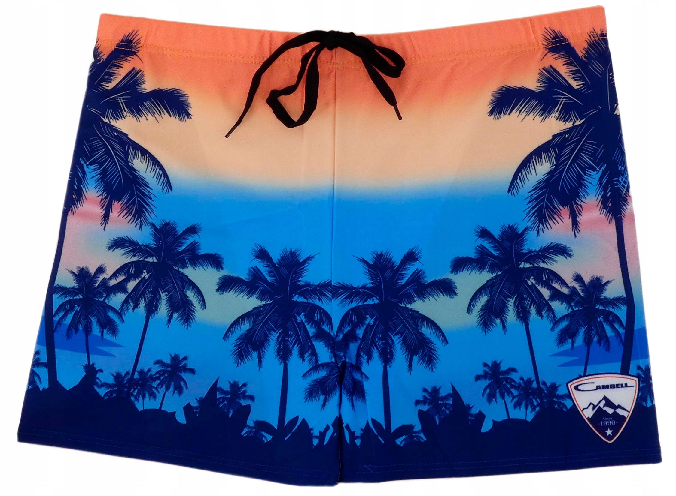 QUICK-DRYING SWIM SHORTS WITH LINING FOR MEN CAMBELL L-XL Main pattern logotype
