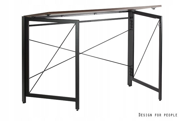 QUICK LOFT FOLDING DESK FOR HOME OFFICE STEEL LEGS TABLE TOP WITH FURNITURE BOARD Brand Unique