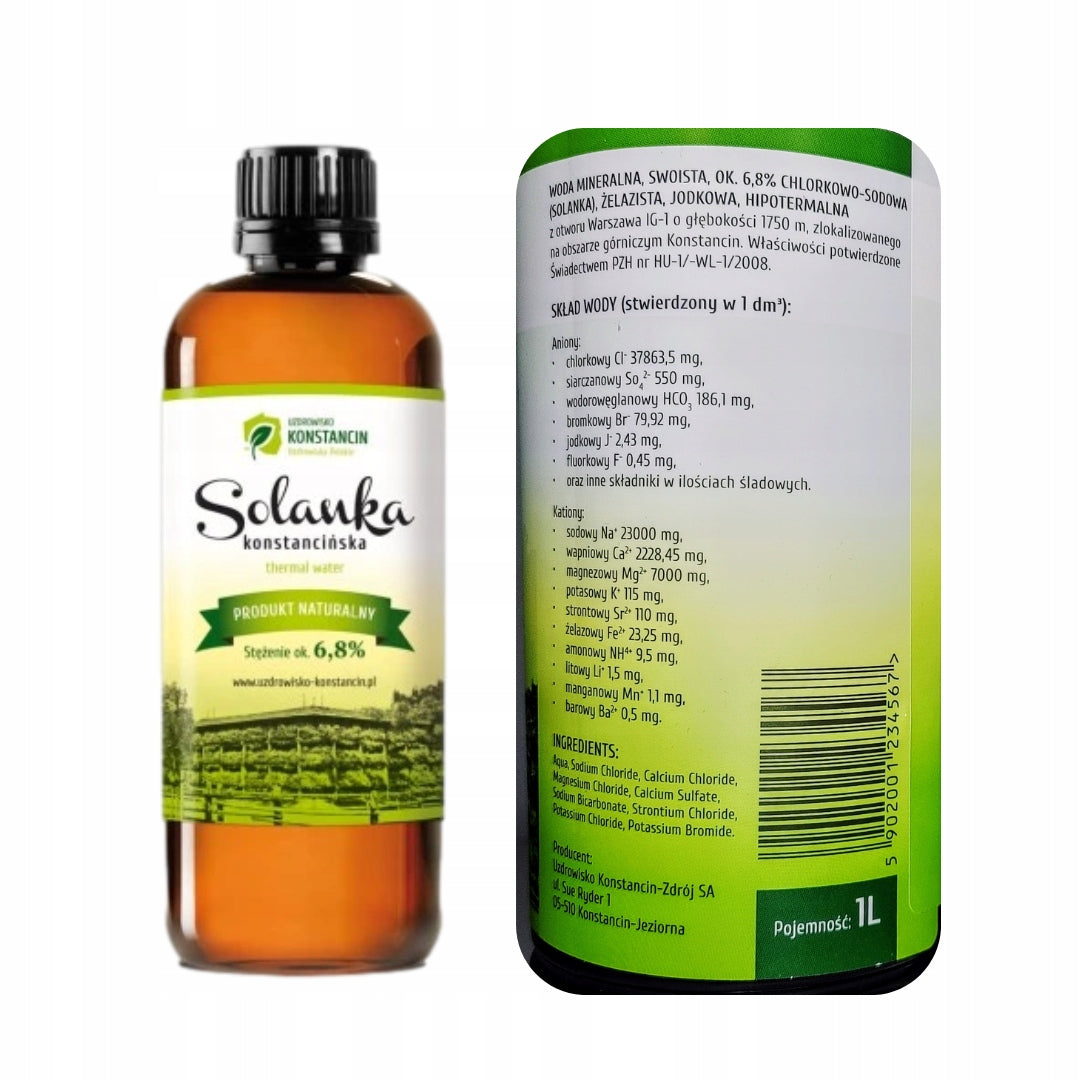 QUIET Air Humidifier + INHALATION 2L Brine For Bedroom Model Zestaw SPA do inhalacji i kąpieli
