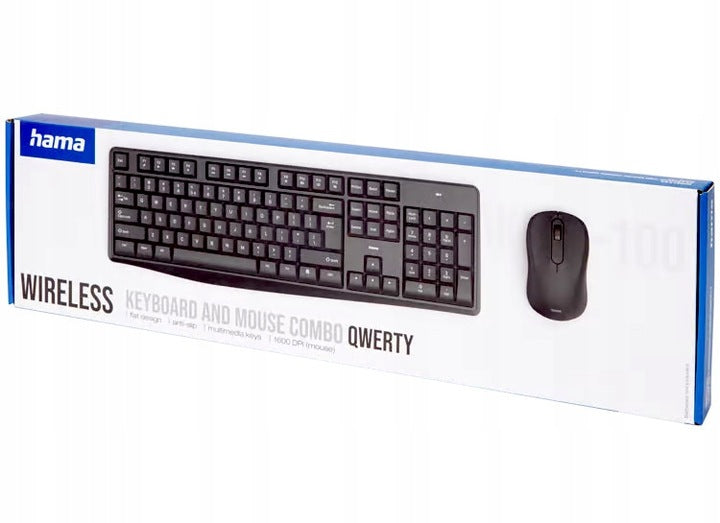QUIET Keyboard and WIRELESS OPTICAL Mouse for Computer SUPER SET Manufacturer code 10251009