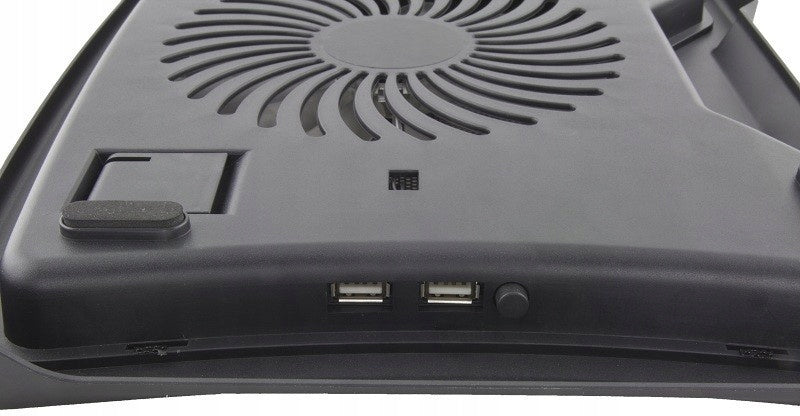 QUIET LAPTOP COOLING STAND NOTEBOOK BLACK POWERFUL 15,6" Packaging status original