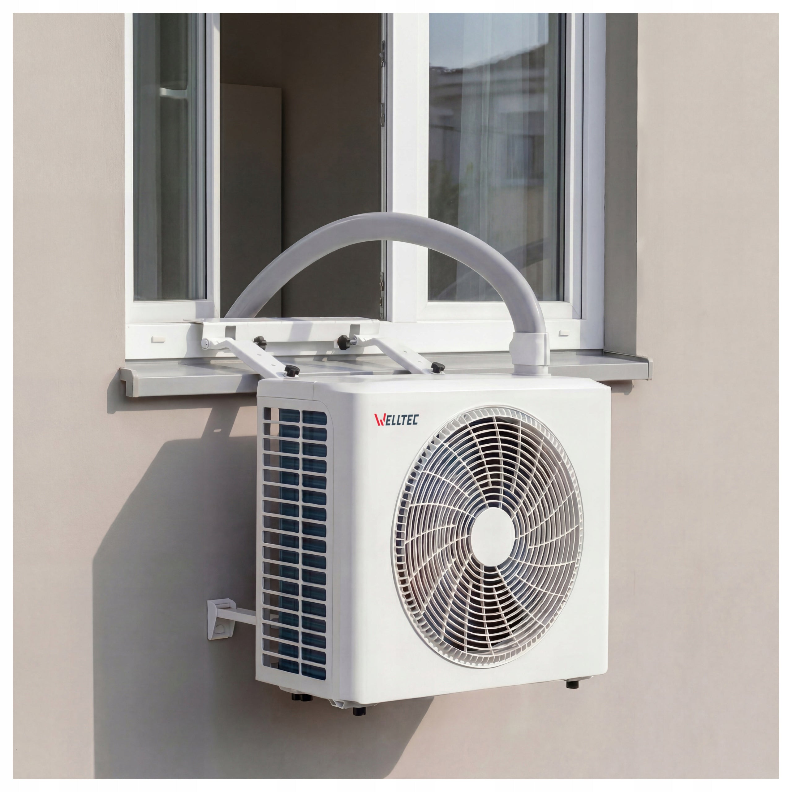 QUIET PORTABLE AIR CONDITIONER SPLIT WELLTEC ACS3 PRO - 4in1 WiFi 3,5kW 60m² Dominant color white