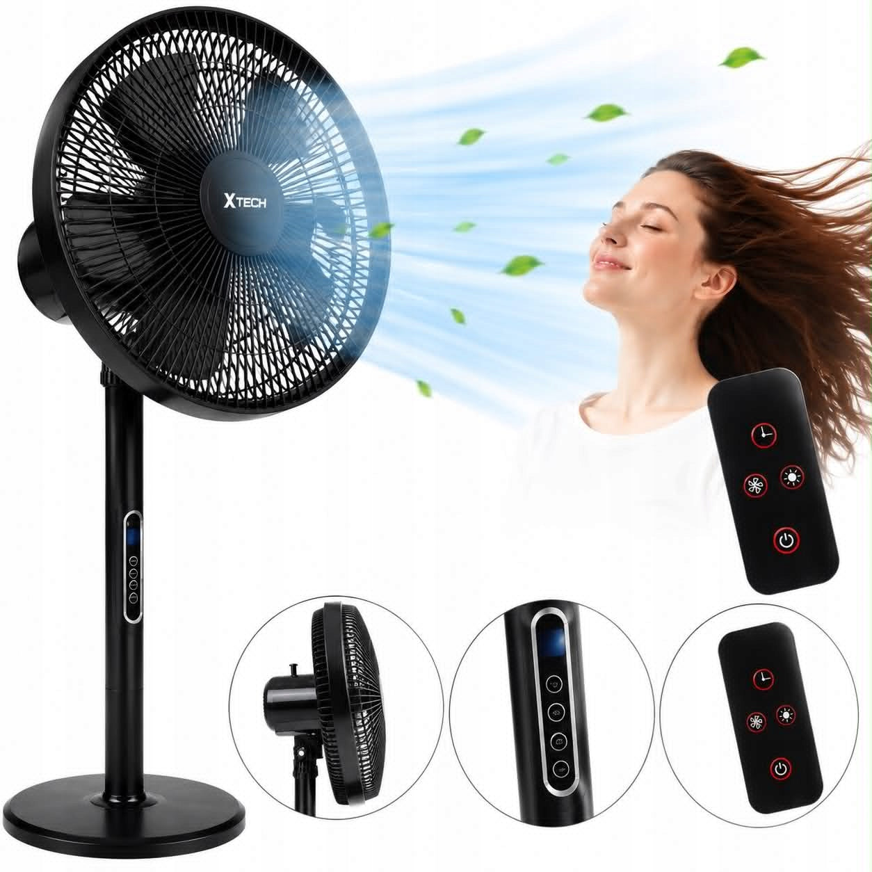 QUIET STANDING FAN WITH REMOTE CONTROL 8 GEARS POWERFUL WINDMILL FOR BEDROOM HOME Brand no brand