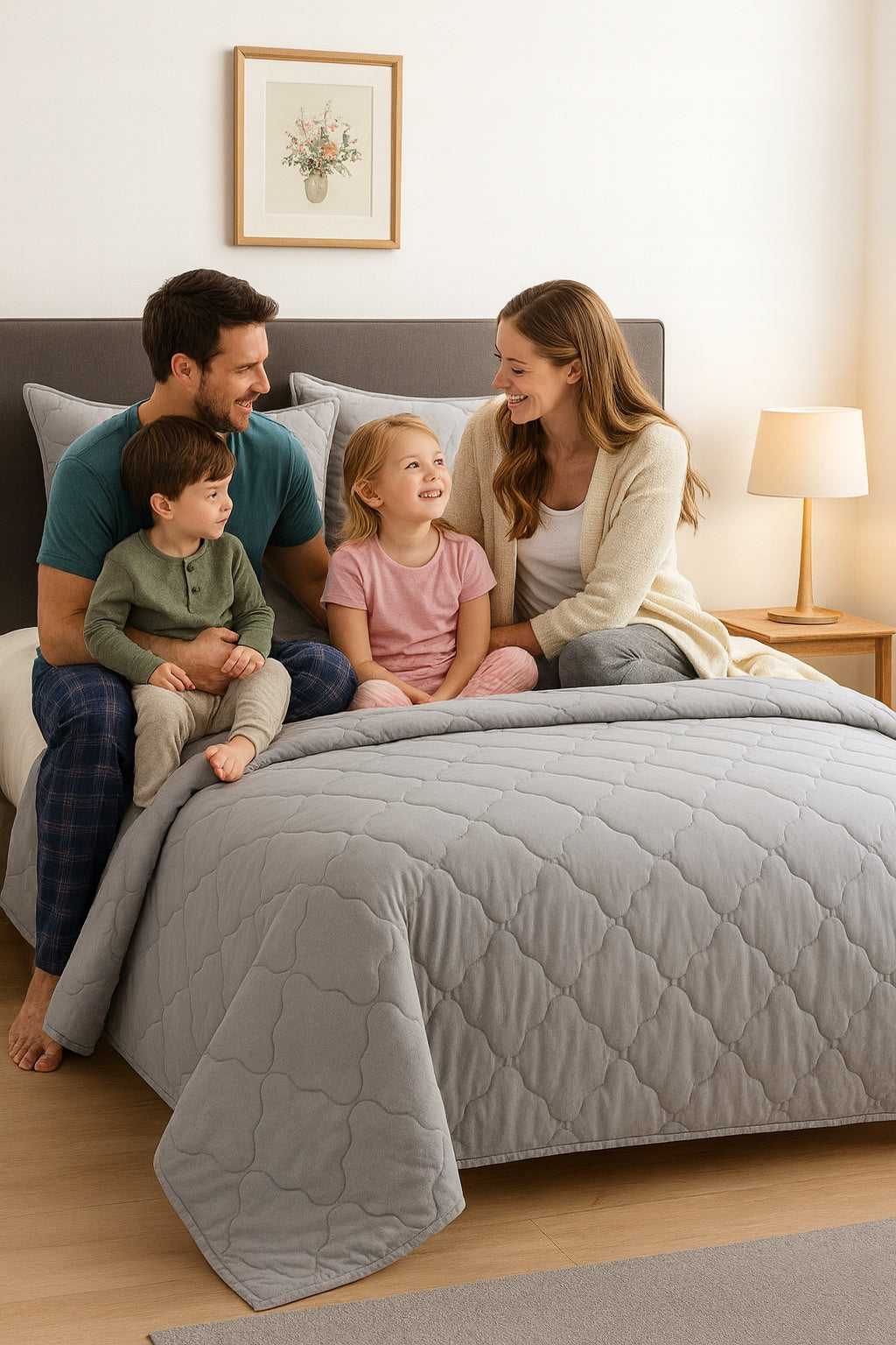 QUILTED DOUBLE-SIDED BEDSPREAD SUPER PATTERN 200x220 PREMIUM COLORS Manufacturer code NARZUTA PIKOWANA MEE
