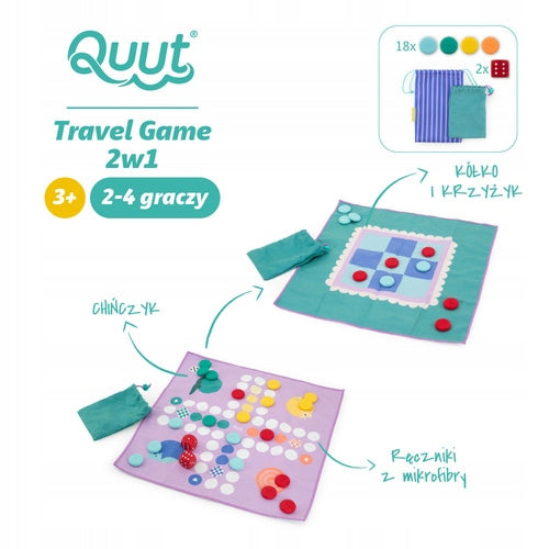 QUUT Travel Game Set 2in1 Chinese and Circle and Cross Travel Manufacturer code 175872
