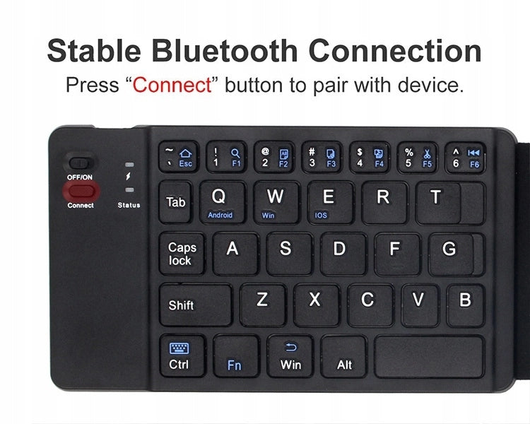 QWERTY Win iOS Android Wireless Folding Scissor Keyboard Packaging status original