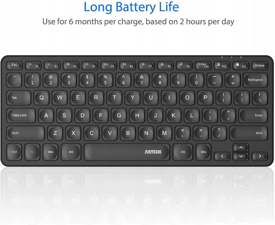 QWERTZ 2.4G PC/LAPTOP/SMART TV IWINDOWS 10/8/7 WIRELESS KEYBOARD Packaging status original