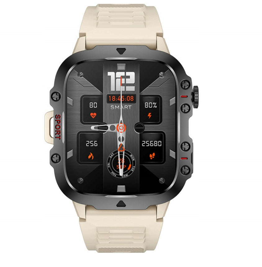 QX11 Smartwatch with 1,96" Display, Bluetooth 5.0 and 420 mAh Battery Batteries included yes