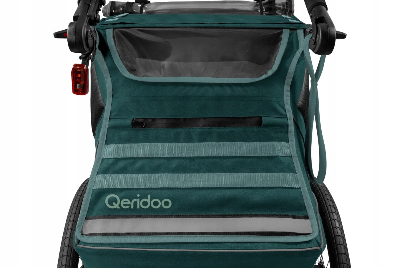 Qeridoo Kidgoo 1 Pacific Blue Single Bike Trailer for Kids For for kids