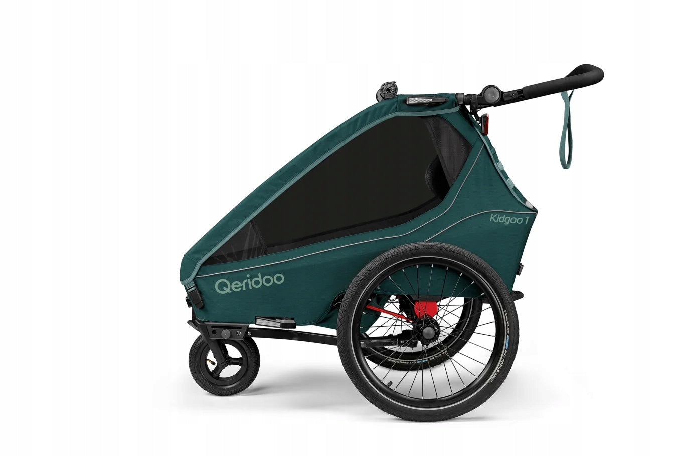 Qeridoo Kidgoo 1 Pacific Blue Single Bike Trailer for Kids Manufacturer code Q-KDG1-26-PB