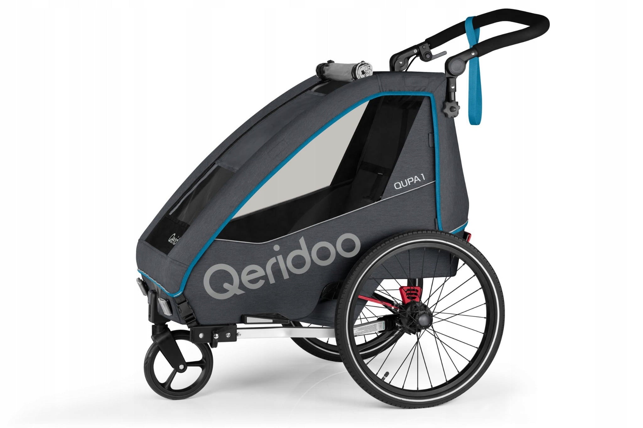 Qeridoo Qupa 1 Blue single bicycle trailer stroller EAN (GTIN) 4260204181134
