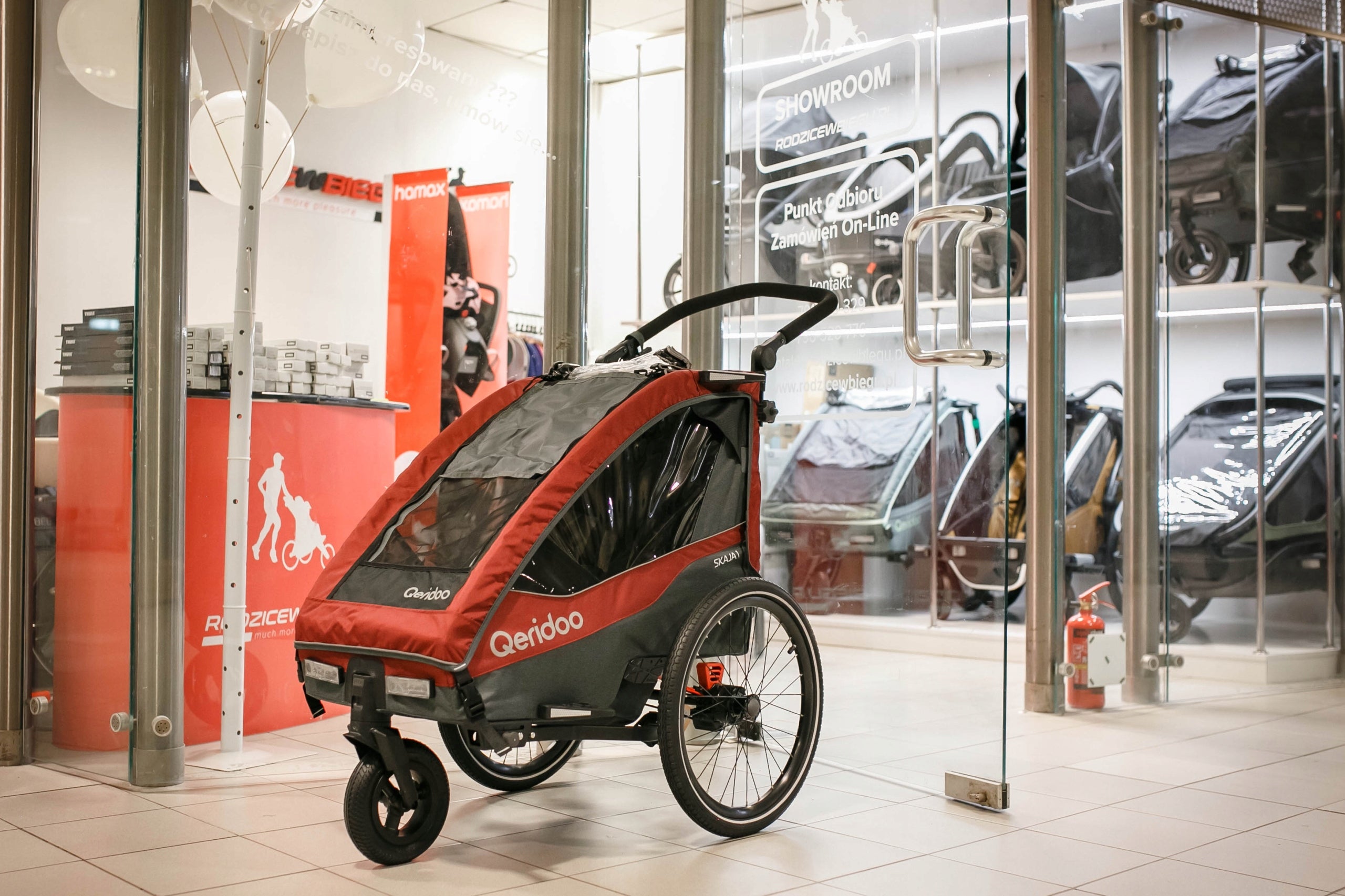 Qeridoo Skaja 1 single bicycle trailer for children