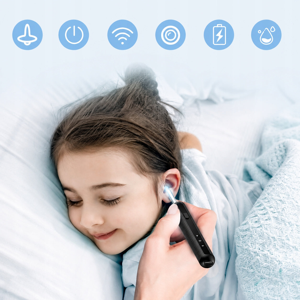 Qimic X8 WiFi Otoscope 1080P Camera For USB-C LED Ear Cleaning Manufacturer code X8