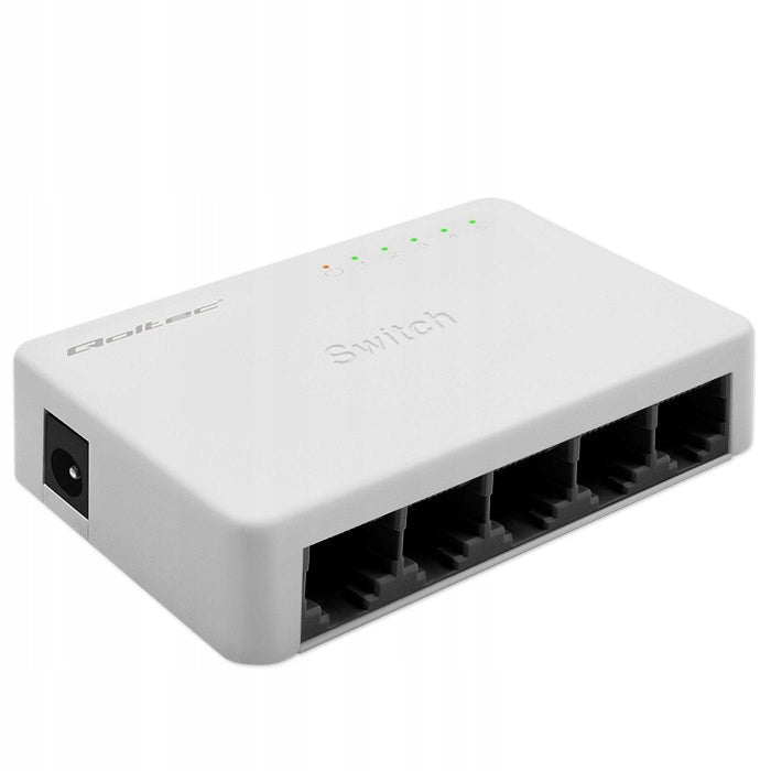 Qoltec SWITCH 5 x RJ45 100Mbps Fast Ethernet LAN Network Switch