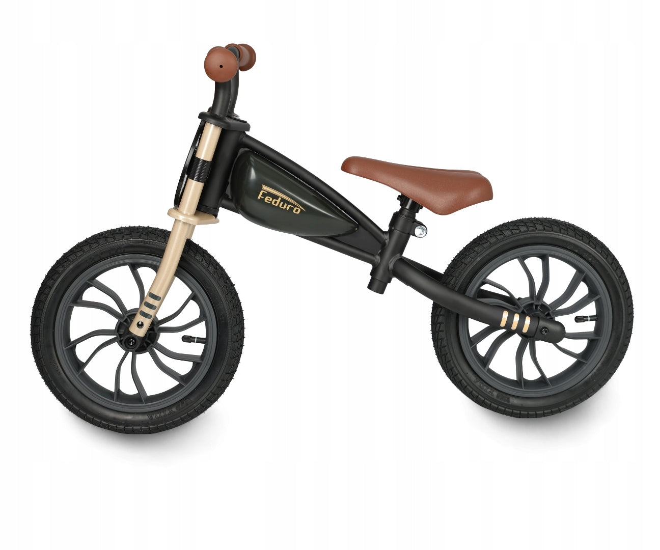 Qplay Feduro Black-Golden Balance Bike Brand Qplay