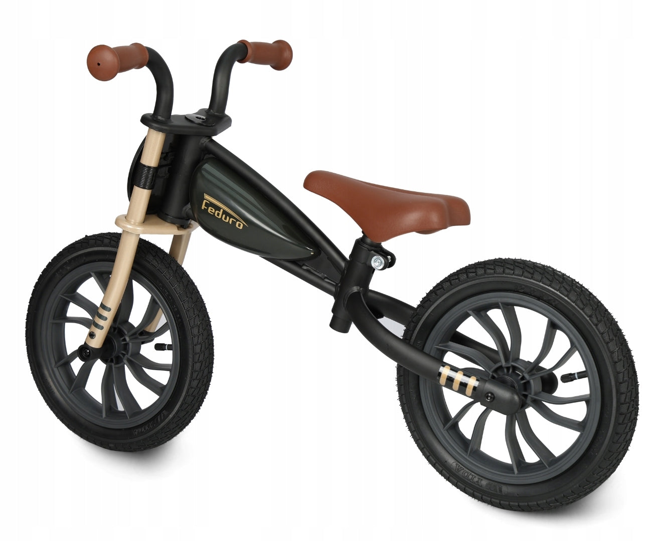 Qplay Feduro Black-Golden Balance Bike Color black gold