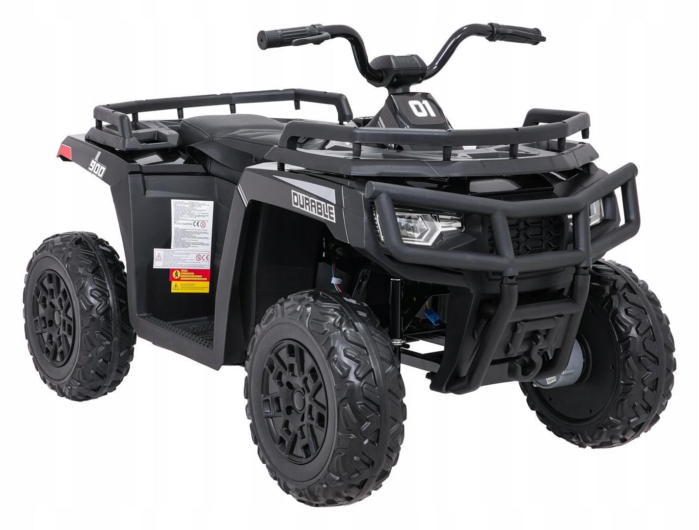 Quad battery 4x4 ATV WOLF black 24V 10Ah 4x200W EVA wheels remote control Brand Ramiz