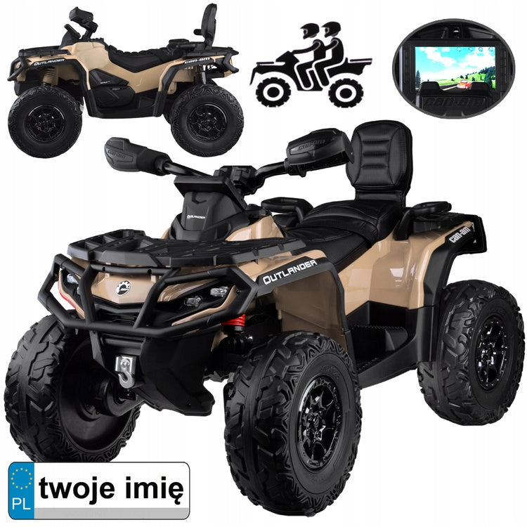 Quad battery for children 2 persons CAN-AM OUTLANDER 4x4 Panel LED PA0326