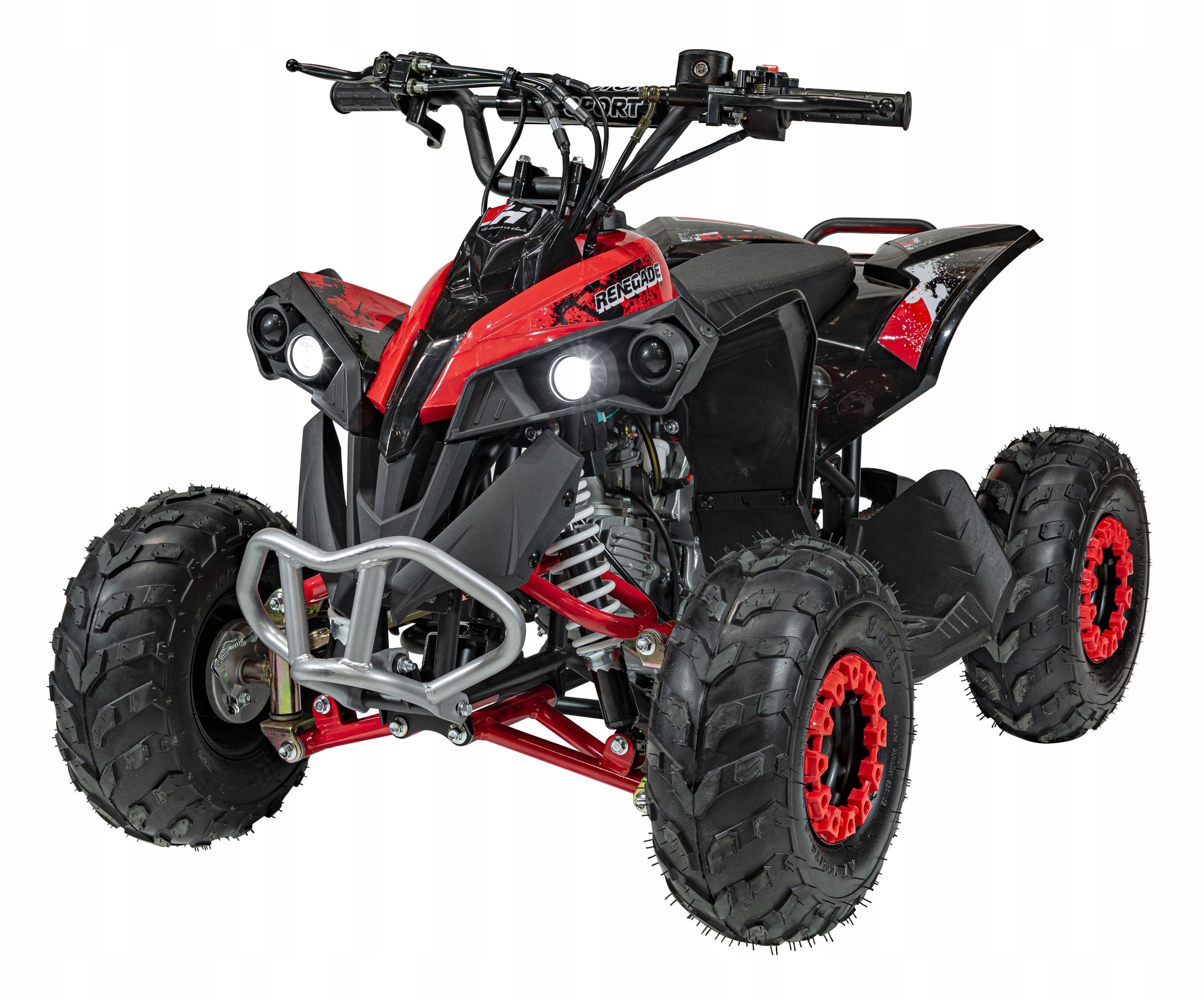 Quad combustion RENEGADE HIPERFECT 110CC red automatic reverse 12V 4Ah Brand Ramiz