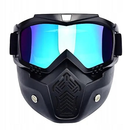 Quad helmet, motorcycle, 2in1 goggles