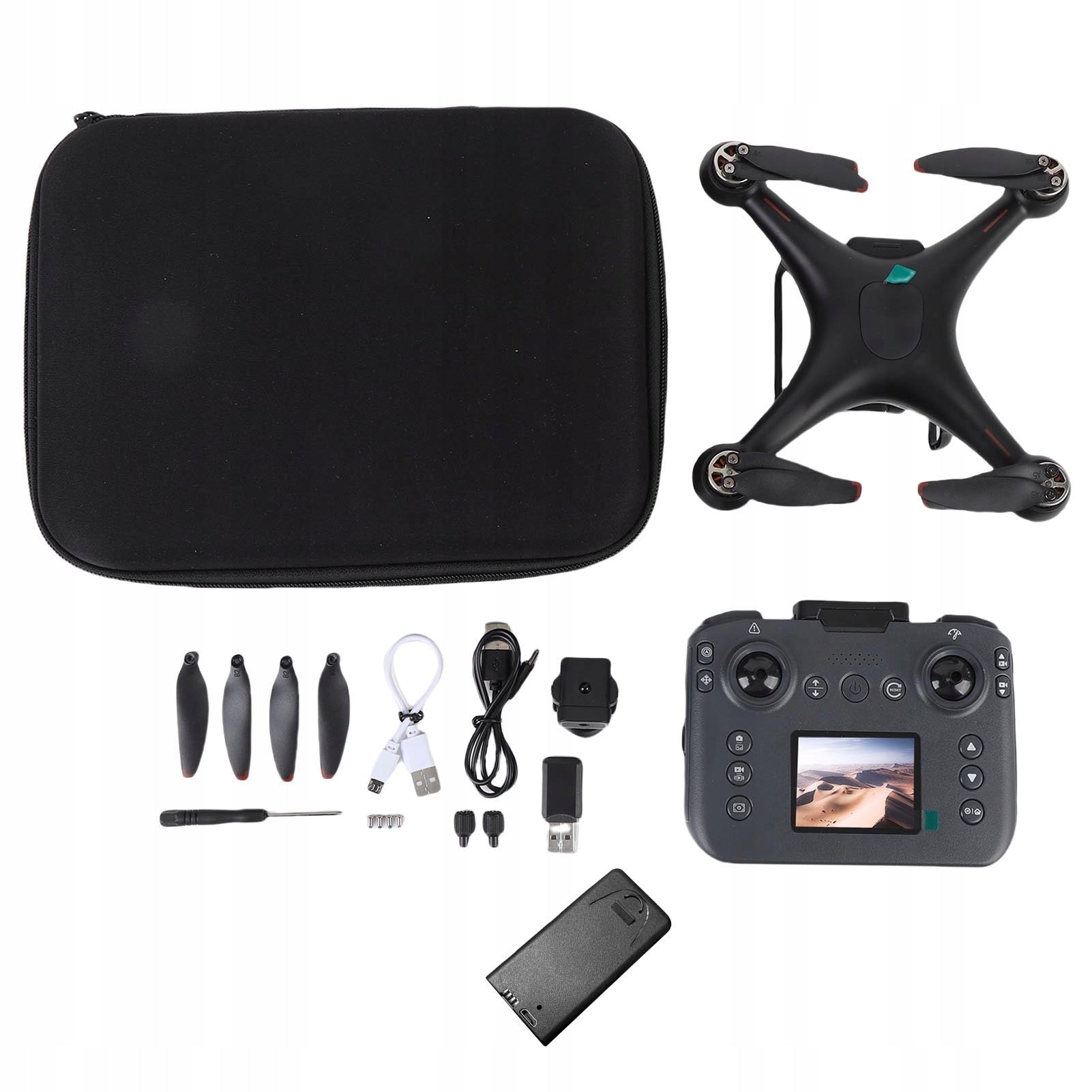Quadcopter, drone set with brushless motor, maintaining height