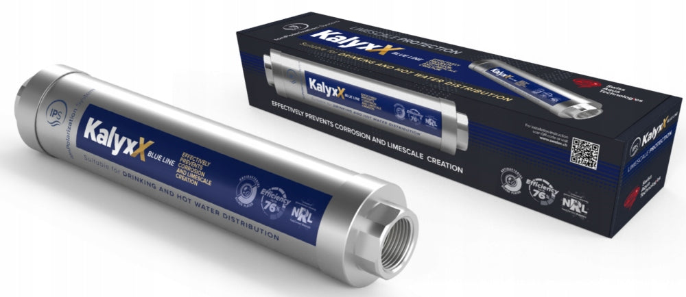 Quadron Kalyxx IPS Blue Line G 1" Antibacterial Drinking Water Filter Packaging status original