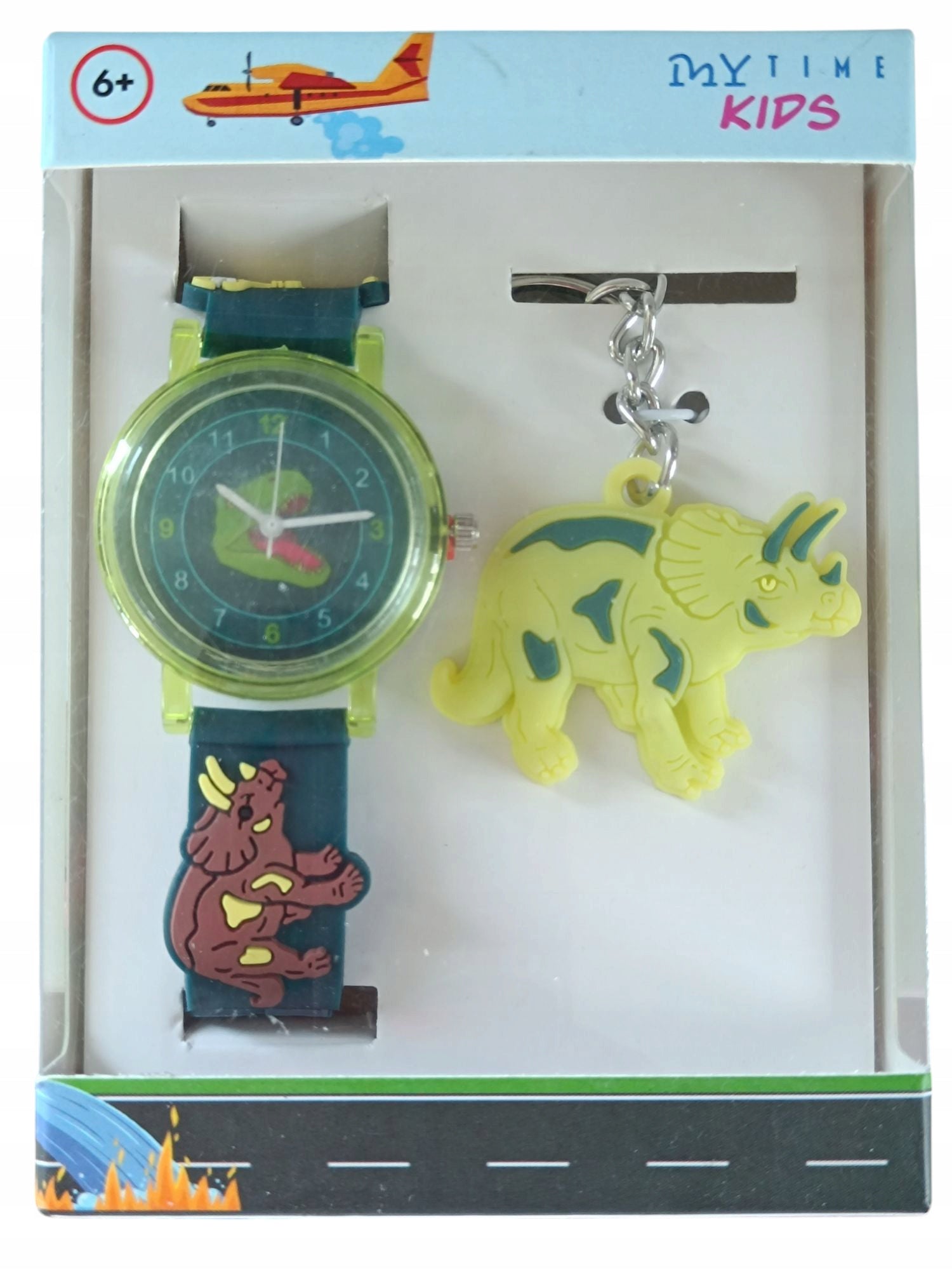 Quartz Watch for Kids With Dinosaur Keychain Model dinozaur