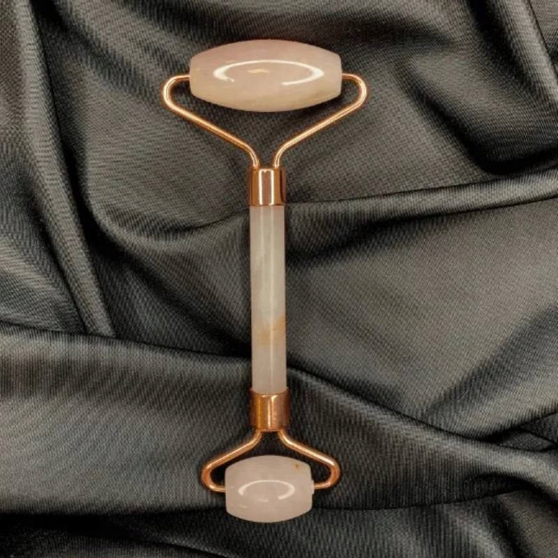 Quartz massage roller, double-sided face roller Batteries included no