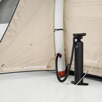 Quechua Camping Tent 8-Person Inflatable, Air Seconds 8.4 F&B, Beige Kind family