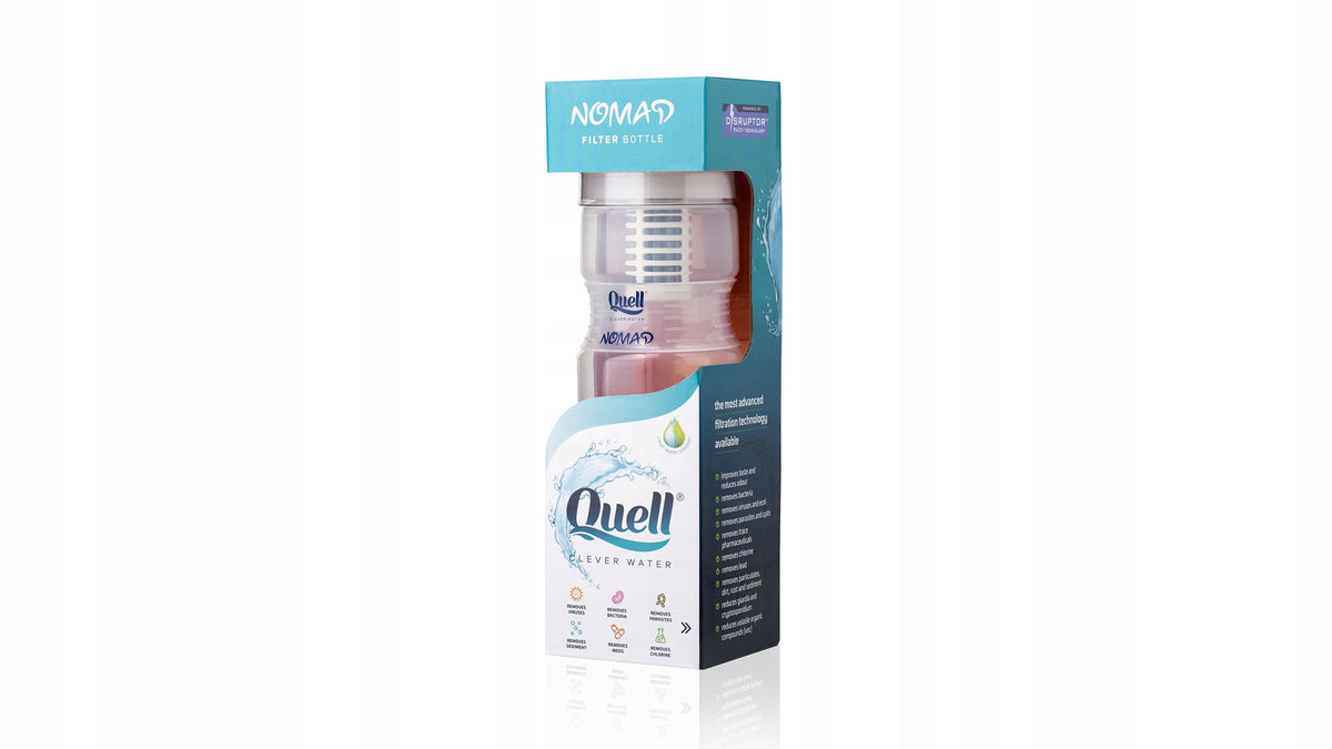 Quell NOMAD Bottle with Filter white