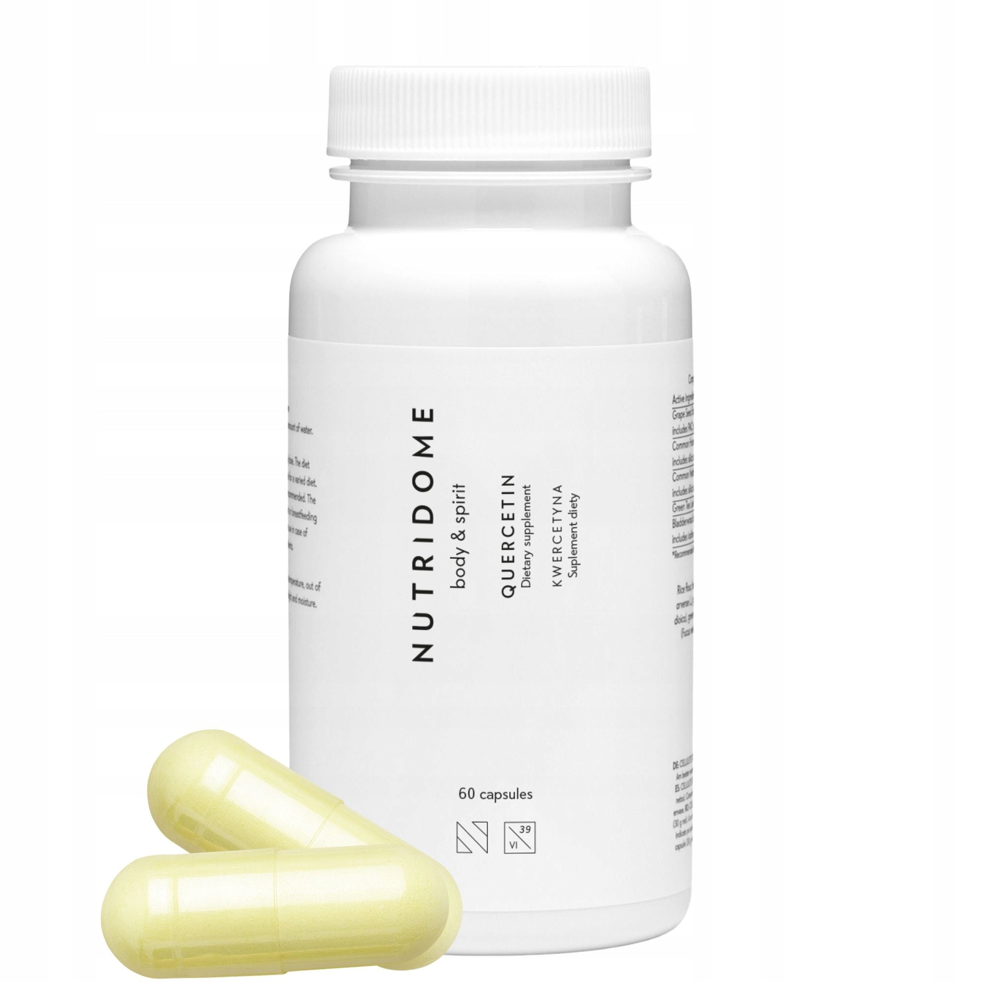 Quercetin Supplement ANTIOXIDANT ALLERGY FREE RADICALS 60caps NUTRIDOME