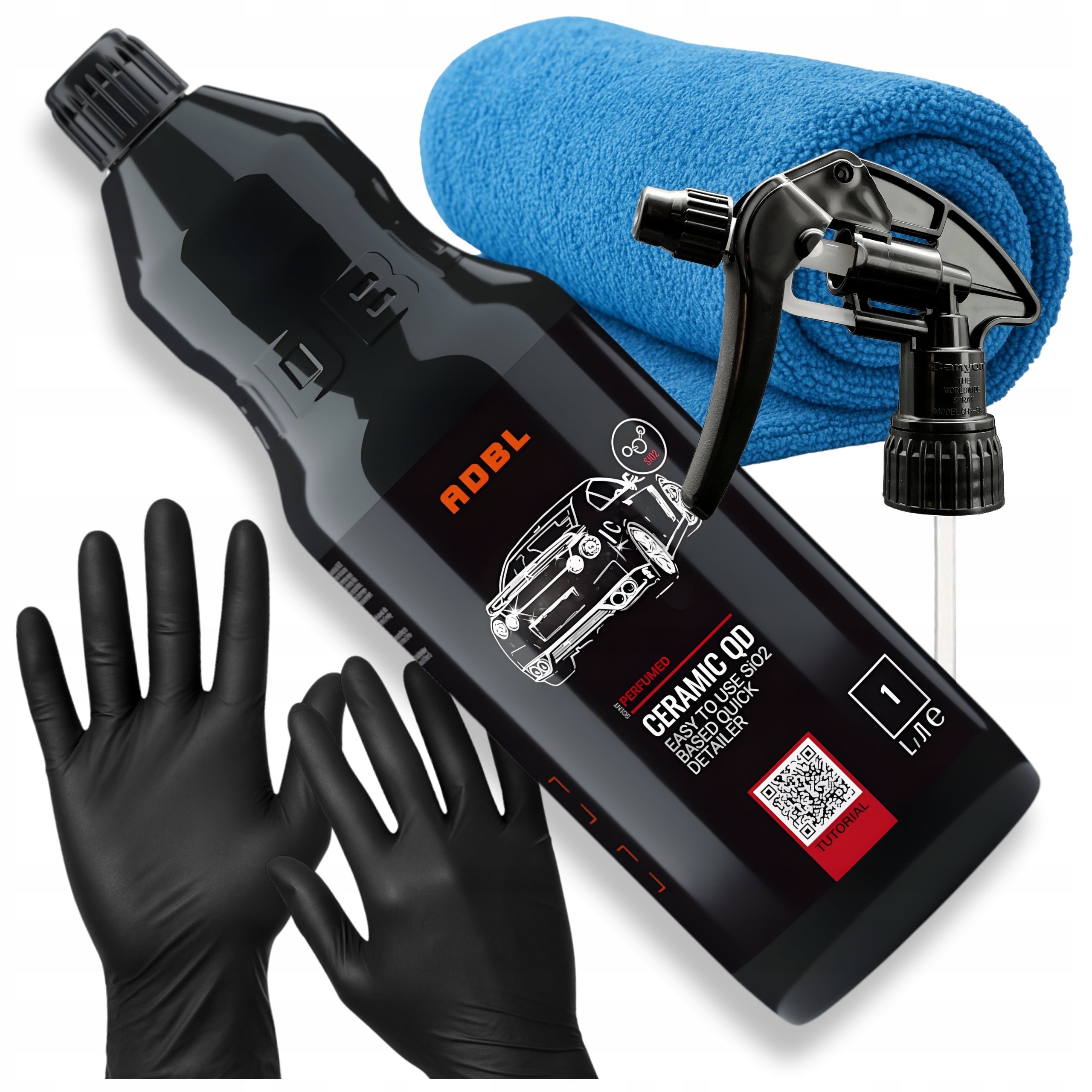 Quick Detailer For Car Paint ADBL CERAMIC QD 1L SiO2 Gloss Hydro Wax